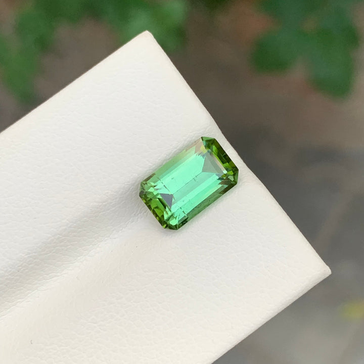 3.00 Carats Loose Tourmaline Gemstone Emerald Cut