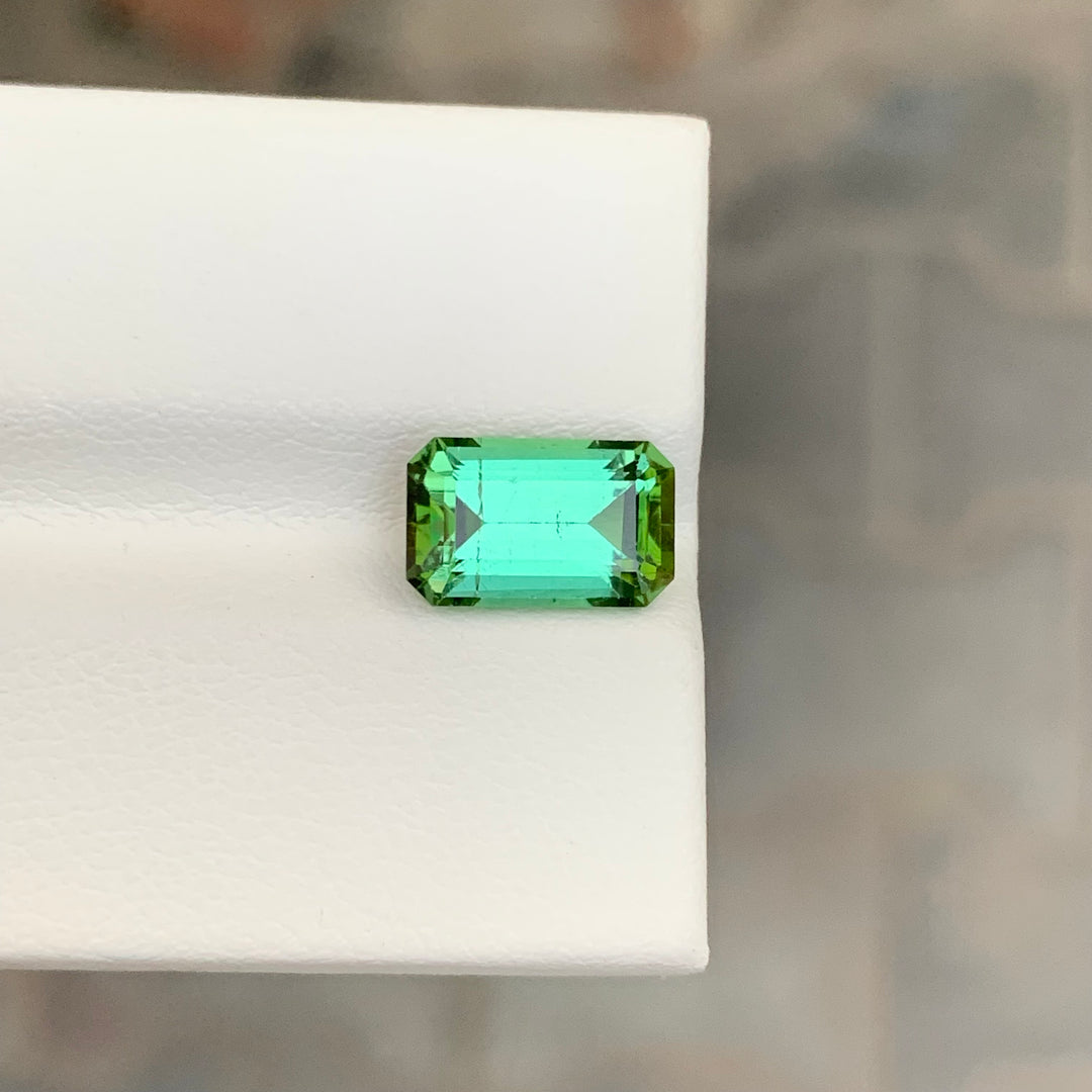 3.00 Carats Loose Tourmaline Gemstone Emerald Cut