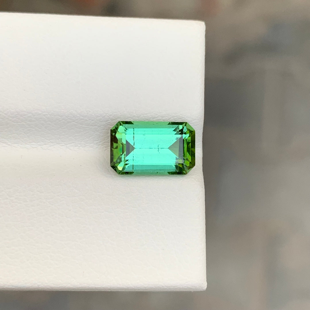 3.00 Carats Loose Tourmaline Gemstone Emerald Cut