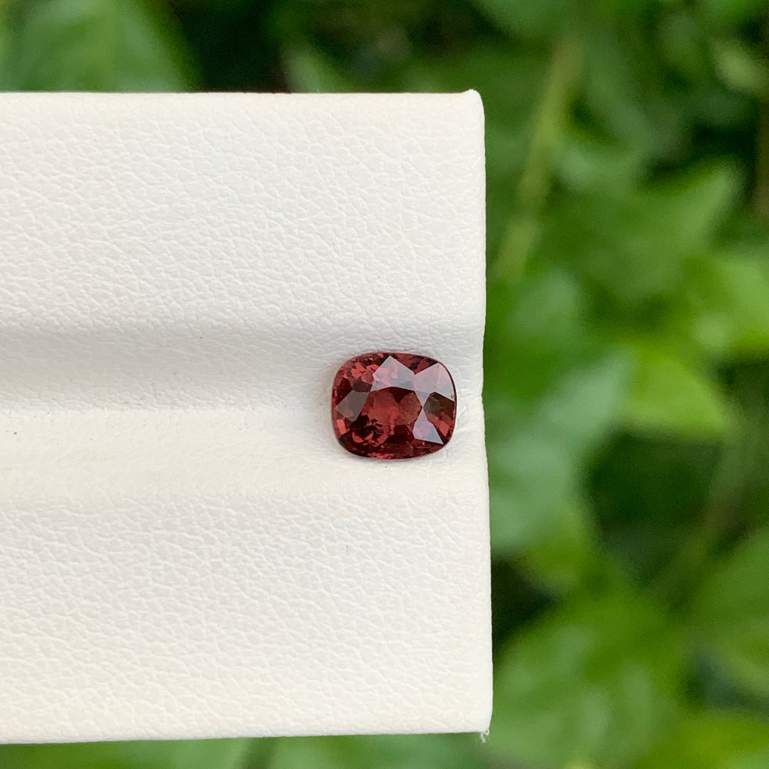 1.25 Carats Cushion Shape Faceted Red Spinel