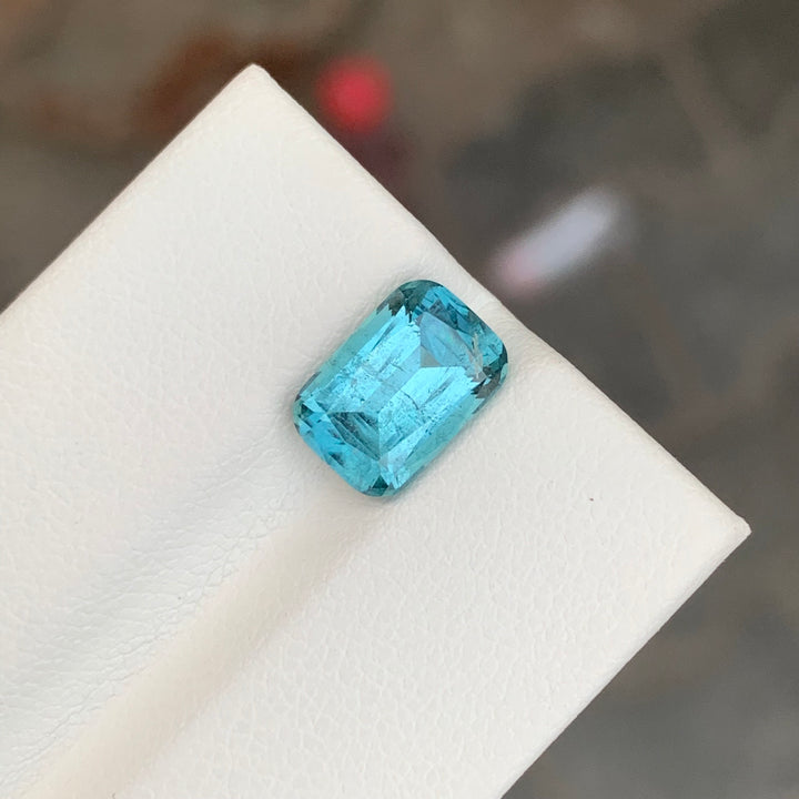 2.95 Carats Loose Blue Tourmaline Long Cushion