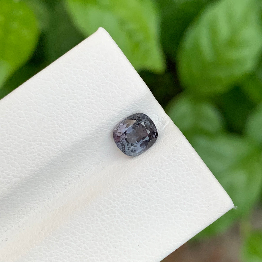 1.30 Carats Faceted Burmese Grey Spinel Oval Shape