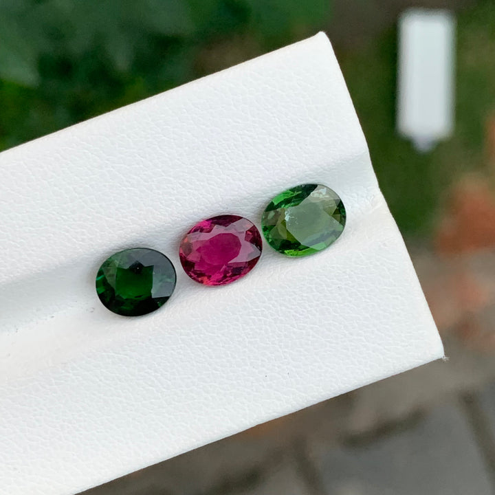 4.70 Carats Faceted Oval Cut Tourmaline Lot