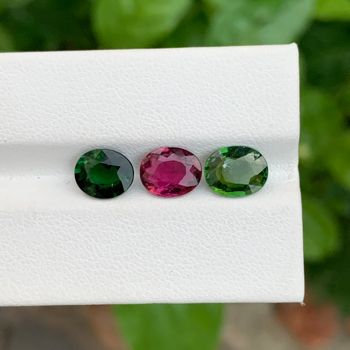 4.70 Carats Faceted Oval Cut Tourmaline Lot