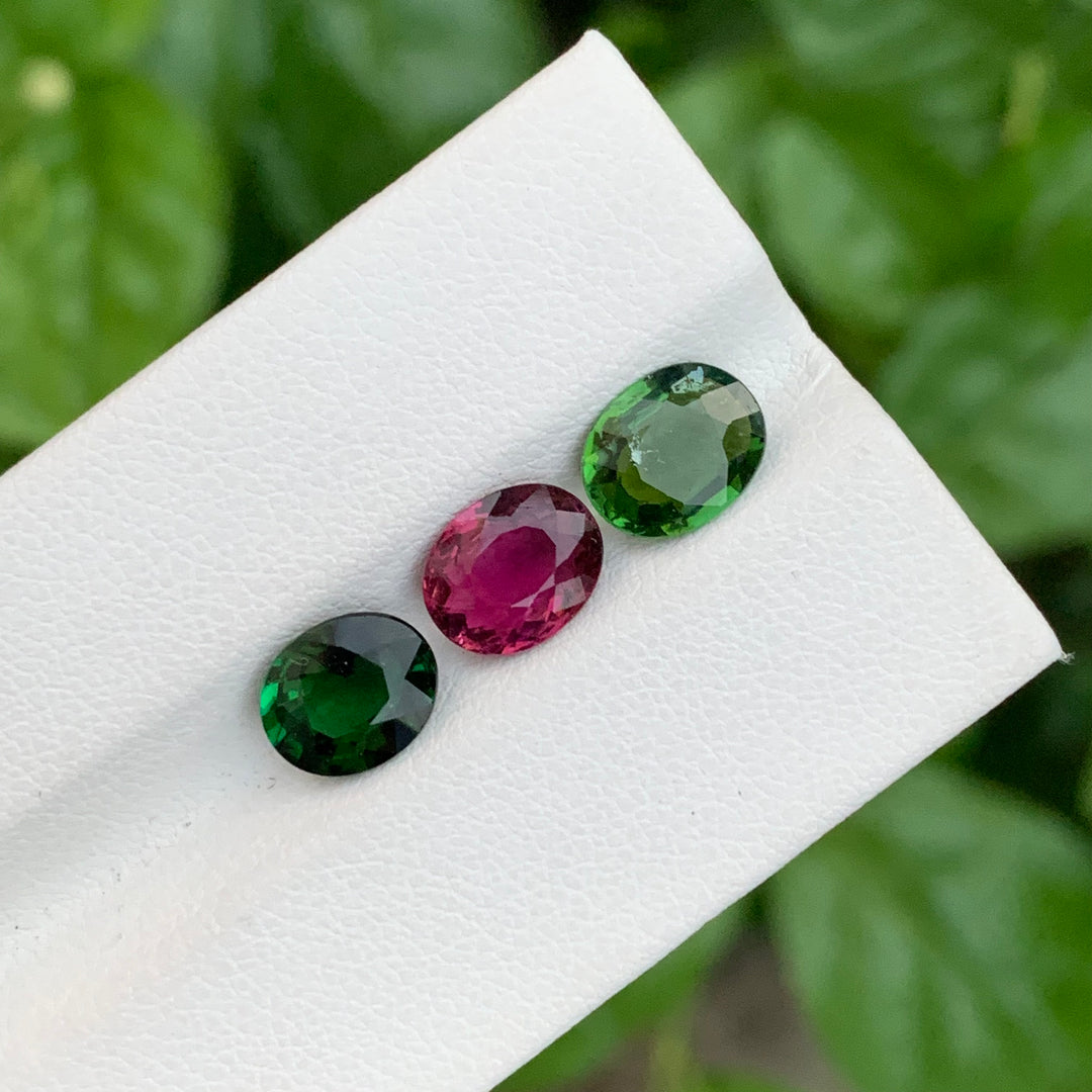 4.70 Carats Faceted Oval Cut Tourmaline Lot