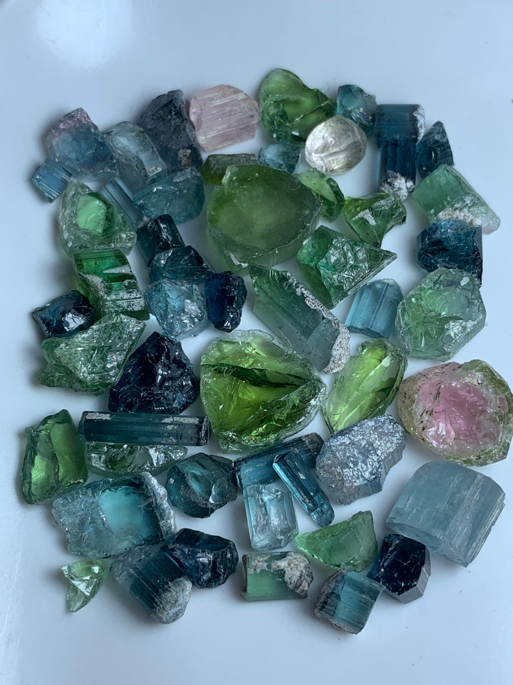 facet rough tourmaline