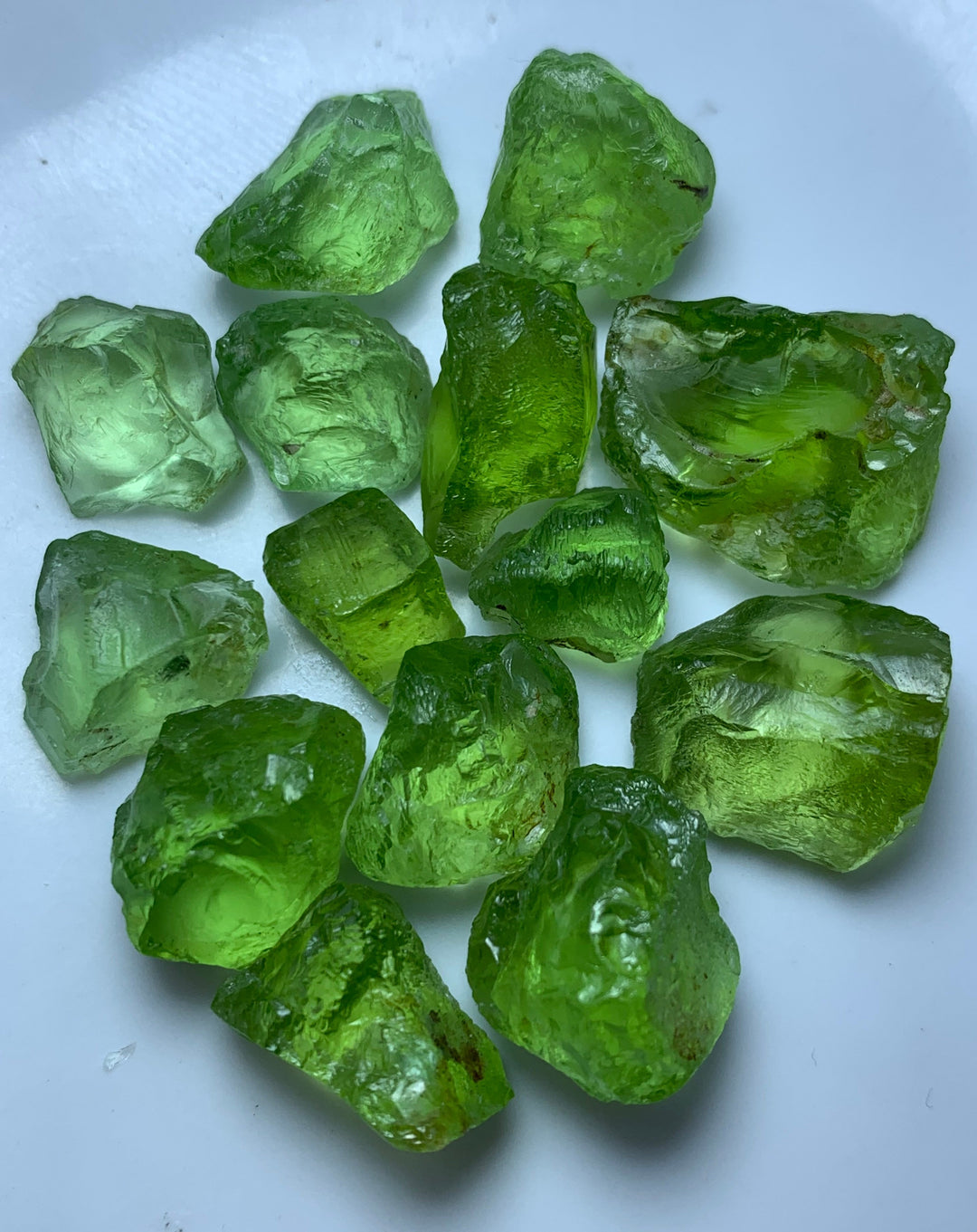 Fascinating 21.94 Grams Facet Rough Apple Green Peridot