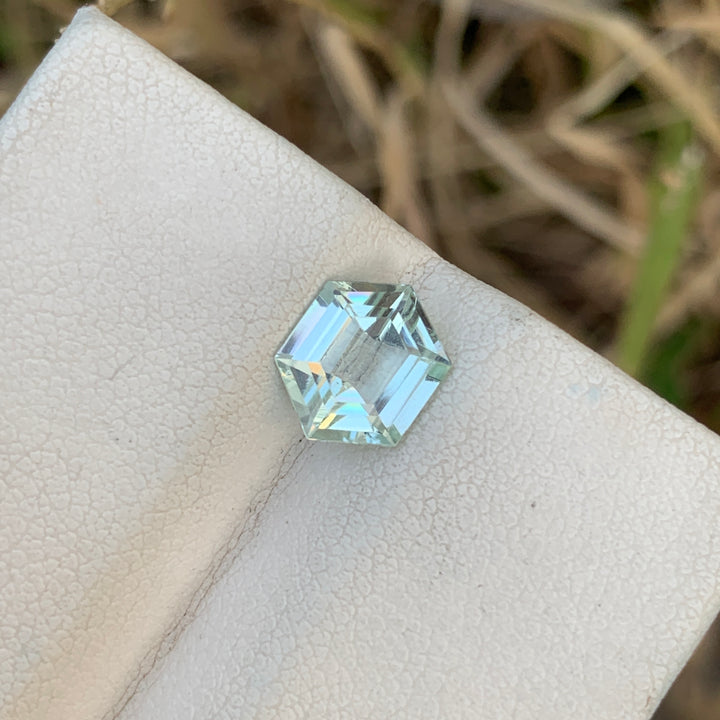 Incredible 1.50 Carats Loose Hexagon Shape Aquamarine Gemstone