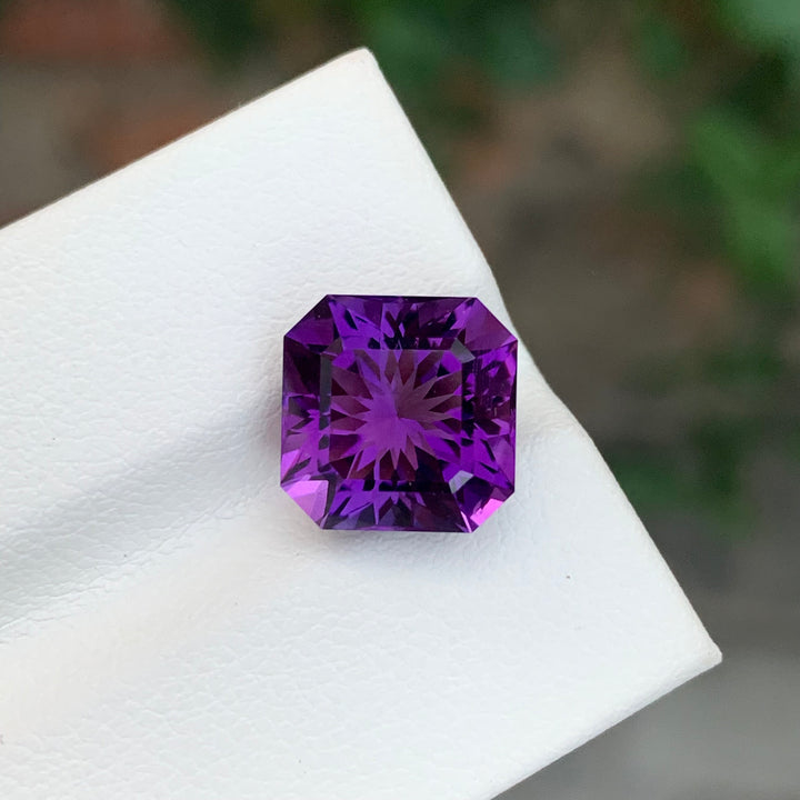 5.75 Carats Loose Amethyst Flower Cut Gemstone