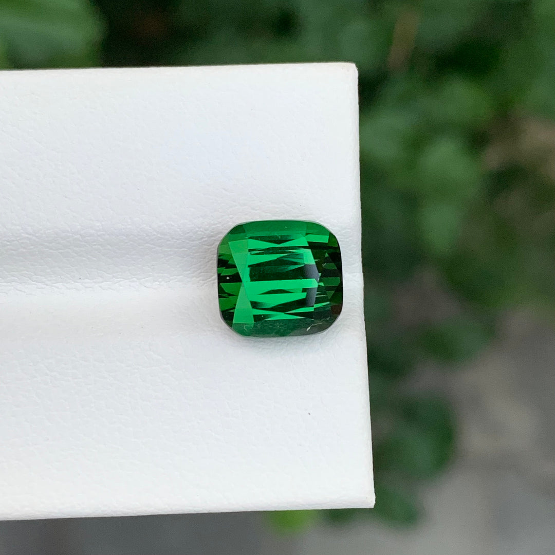 4.95 Carats Loose Green Tourmaline Cushion Shape