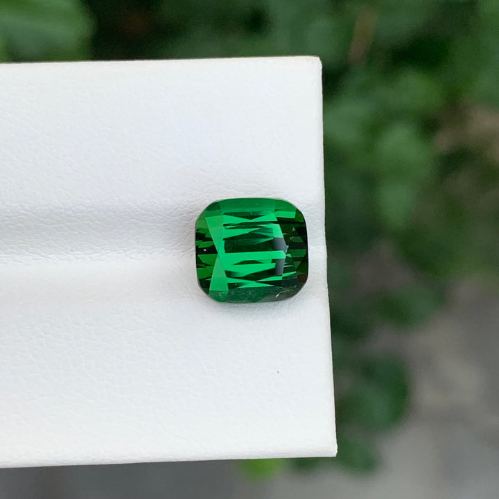 4.95 Carats Loose Green Tourmaline Cushion Shape