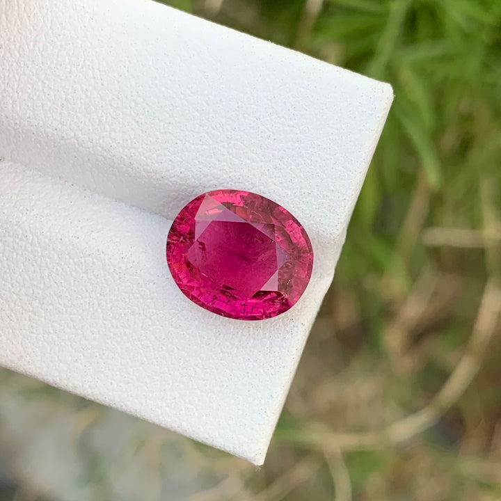 Tremendous 4.70 Carats Oval Shape Faceted Rubellite Tourmaline