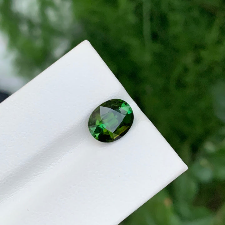 2.45 Carats Loose Green Tourmaline Oval Shape