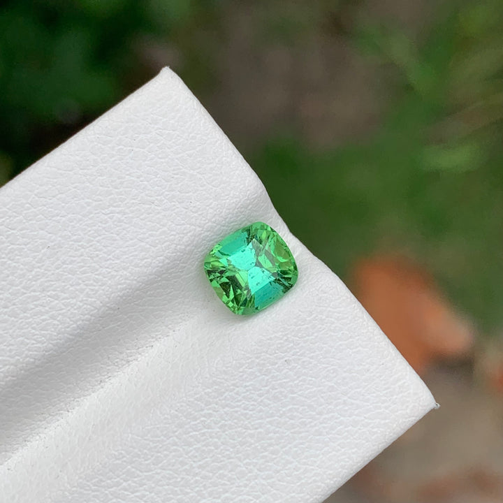 1.40 Carats Loose Cushion Shape Blue Green Tourmaline