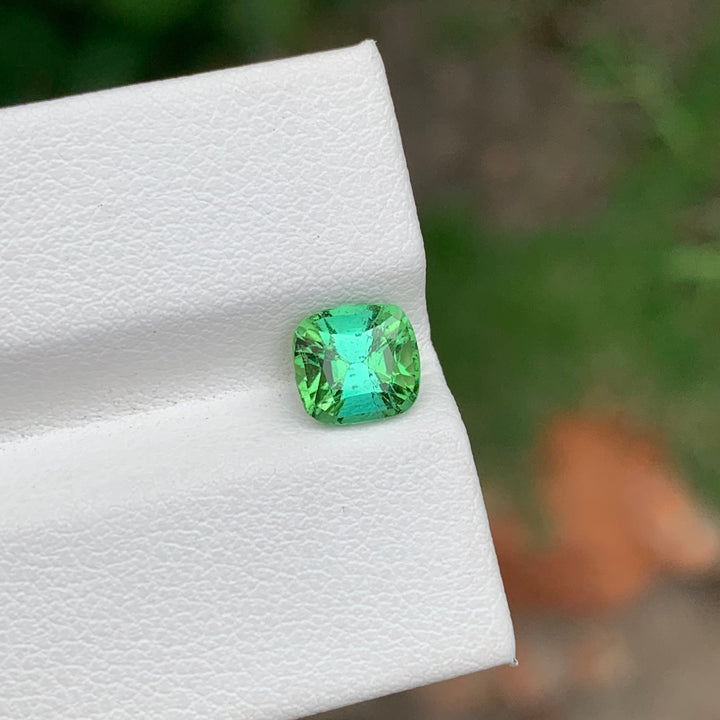 1.40 Carats Loose Cushion Shape Blue Green Tourmaline