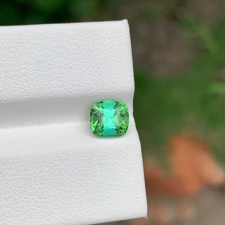 1.40 Carats Loose Cushion Shape Blue Green Tourmaline