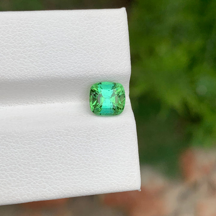 1.40 Carats Loose Cushion Shape Blue Green Tourmaline