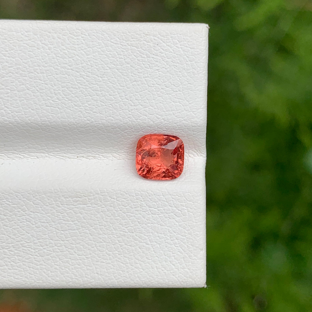 1.15 Carats Loose Cushion Shape Peach Color Burmese Spinel