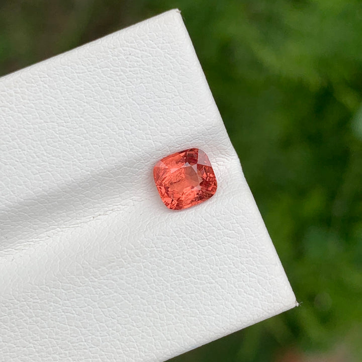 1.15 Carats Loose Burmese Spinel Cushion Shape Peach Color