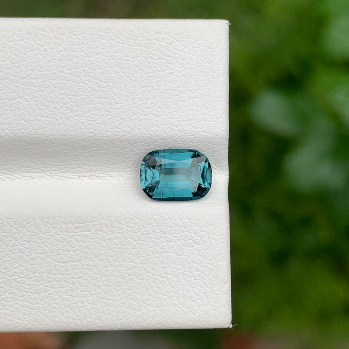 1.35 Carats Loose Cushion Shape Indicolite Tourmaline