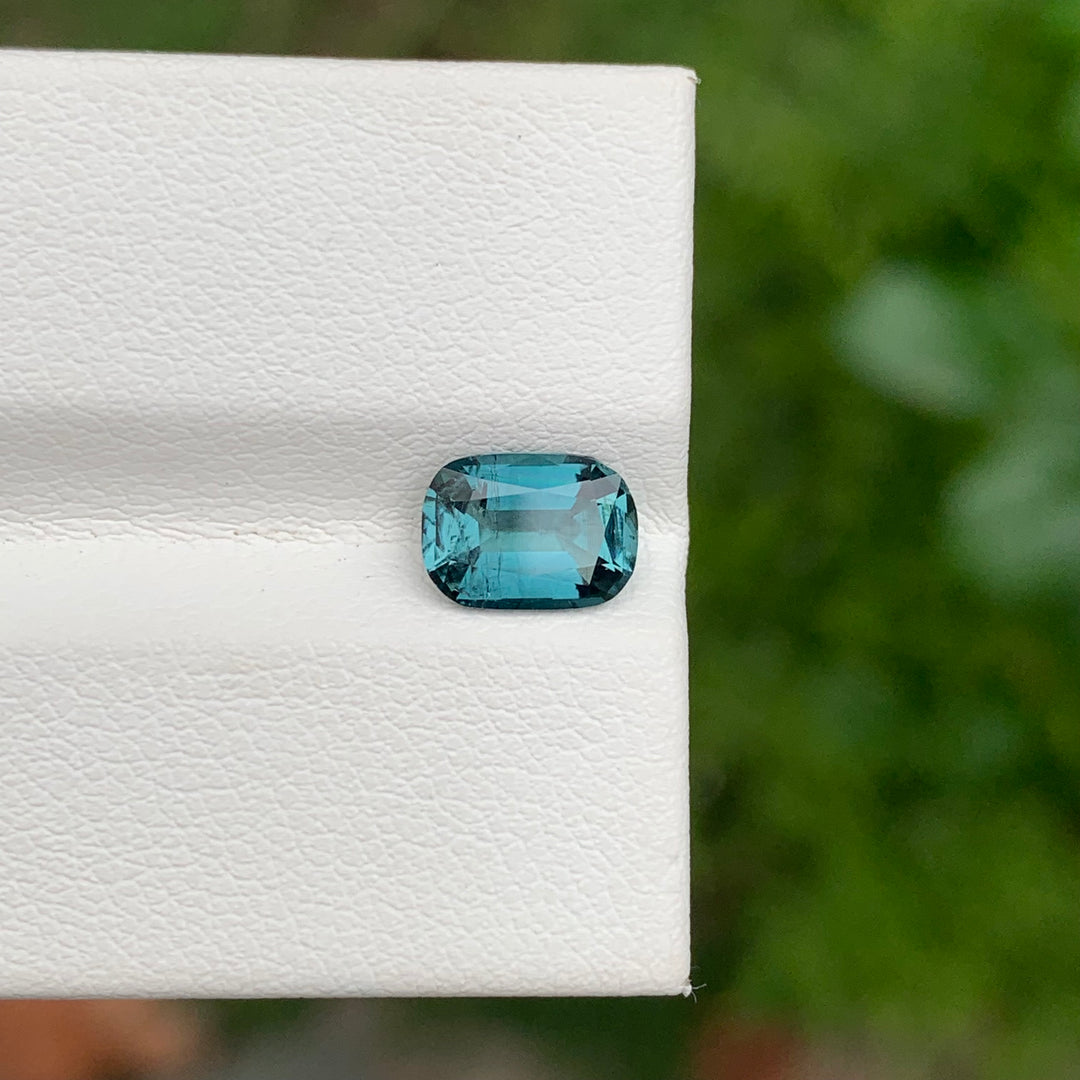 1.35 Carats Loose Cushion Shape Indicolite Tourmaline