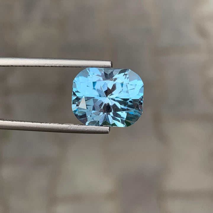 9.65 Carats Loose Fancy Cut Sky Blue Topaz