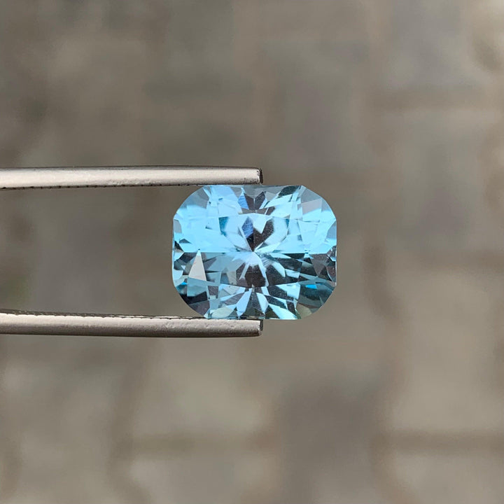 9.65 Carats Loose Fancy Cut Sky Blue Topaz