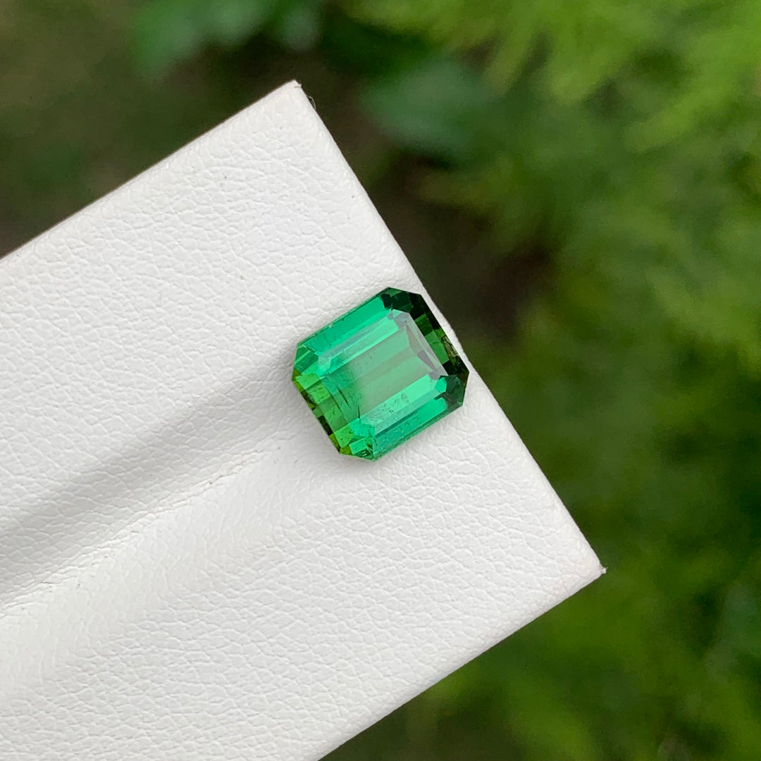 3.75 Carats Loose Emerald Shape Green Tourmaline