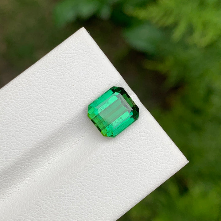 3.75 Carats Loose Emerald Shape Green Tourmaline