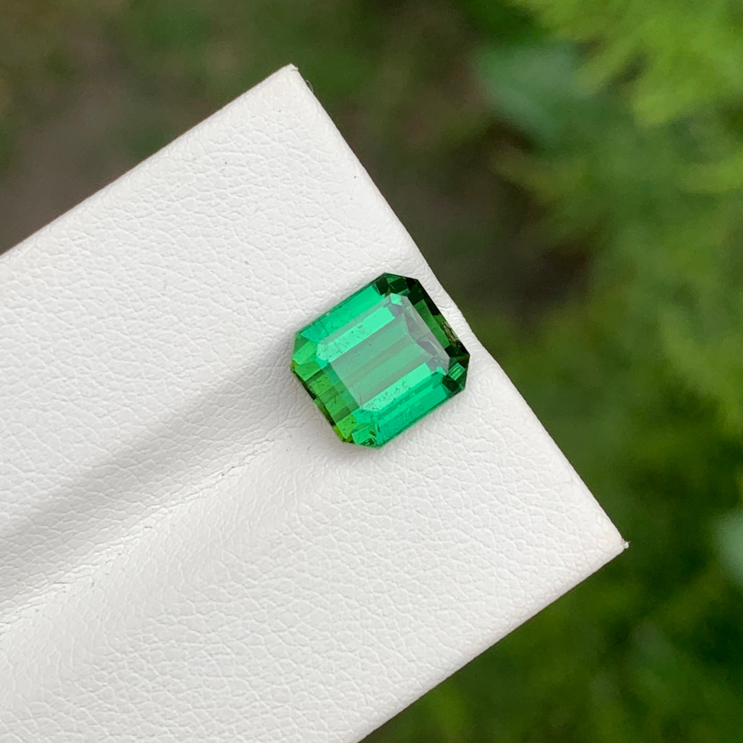 3.75 Carats Loose Emerald Shape Green Tourmaline