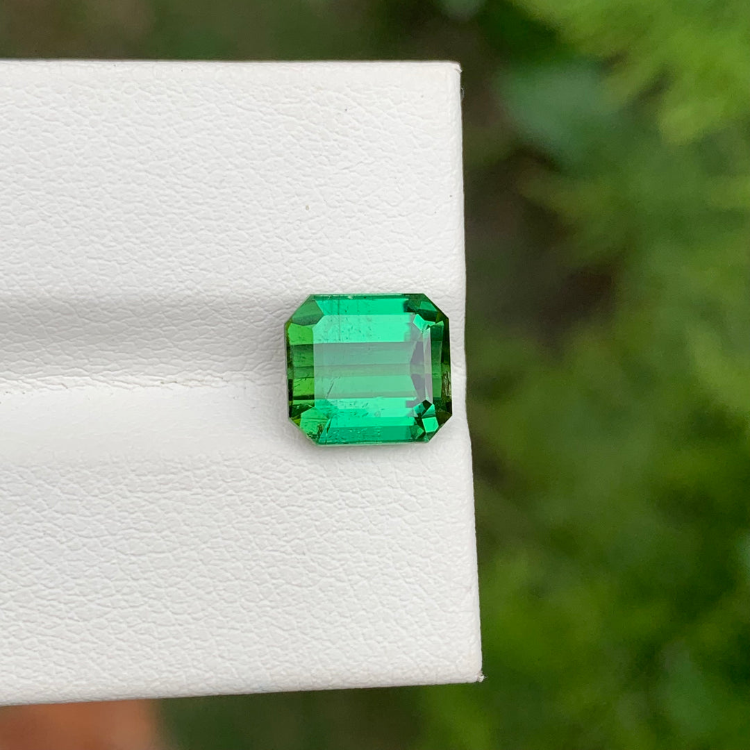 3.75 Carats Loose Emerald Shape Green Tourmaline