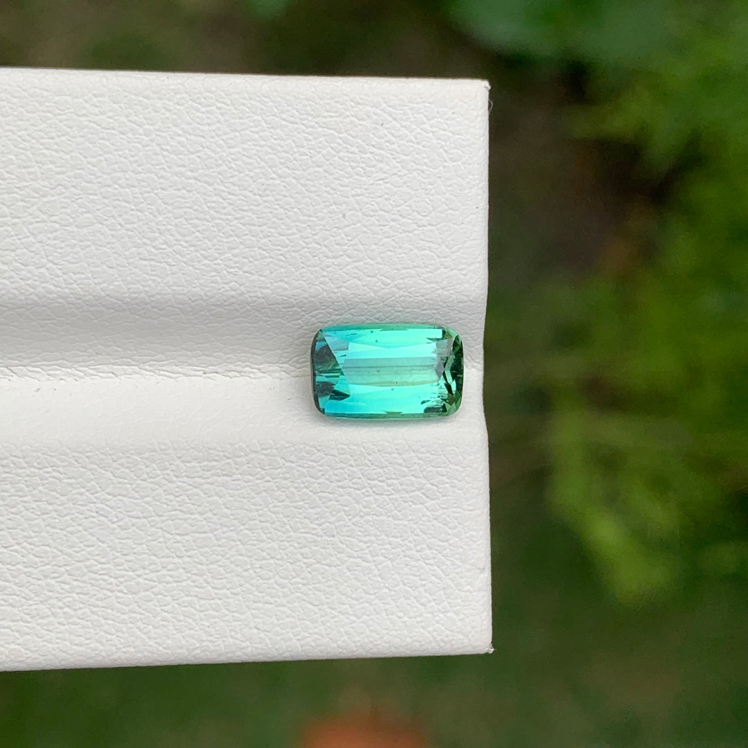 1.95 Carats Faceted Cushion Shape Bicolor Tourmaline