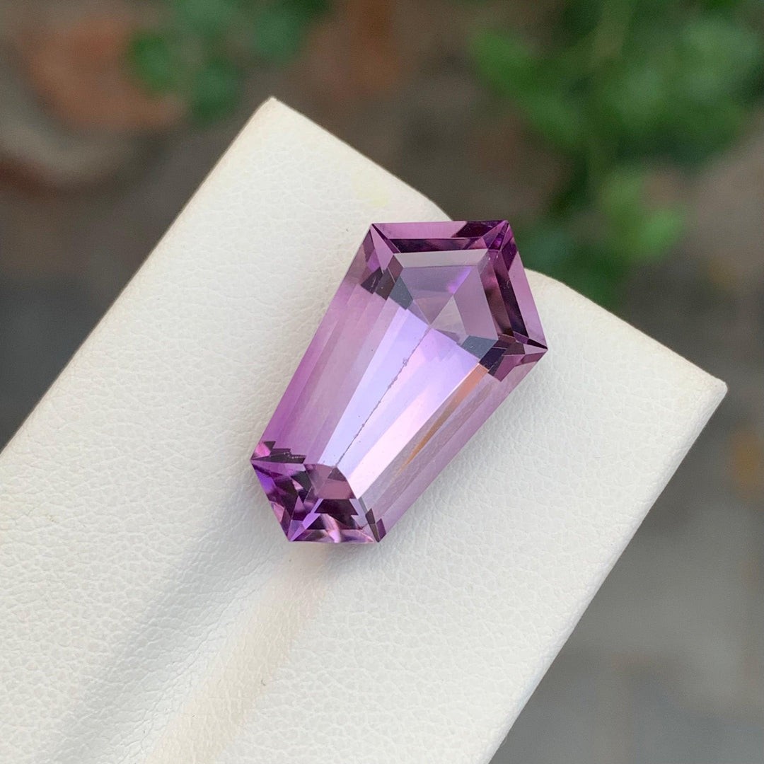 13.35 Carats Loose Amethyst Coffin Shape