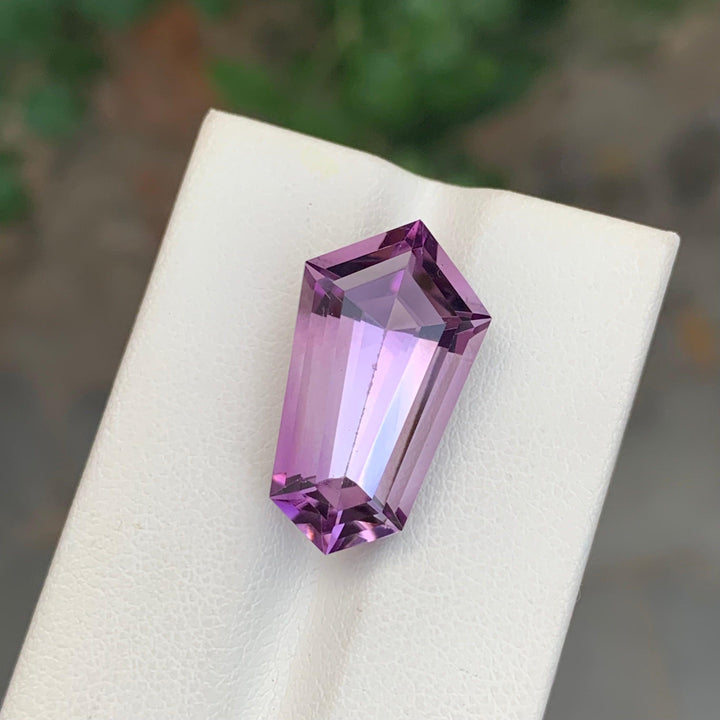 13.35 Carats Loose Amethyst Coffin Shape