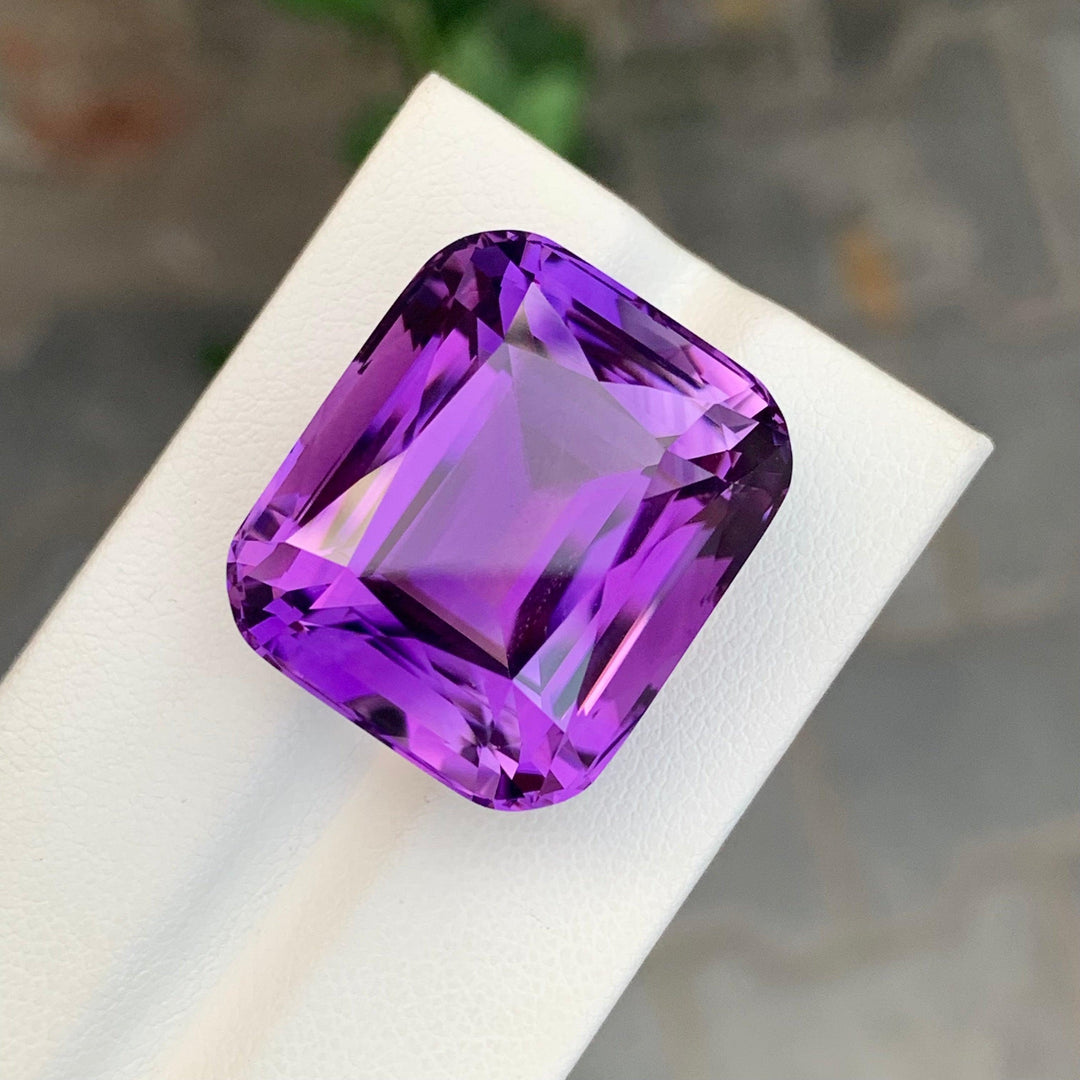 50.00 Carats Loose Amethyst Cushion Shape