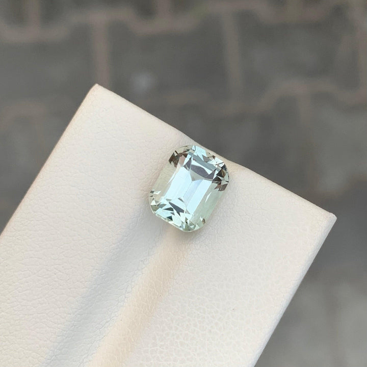 3.45 Carats Loose Green Amethyst Cushion Shape