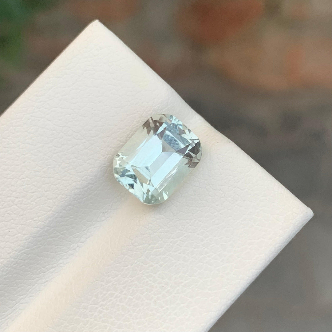 3.45 Carats Loose Green Amethyst Cushion Shape