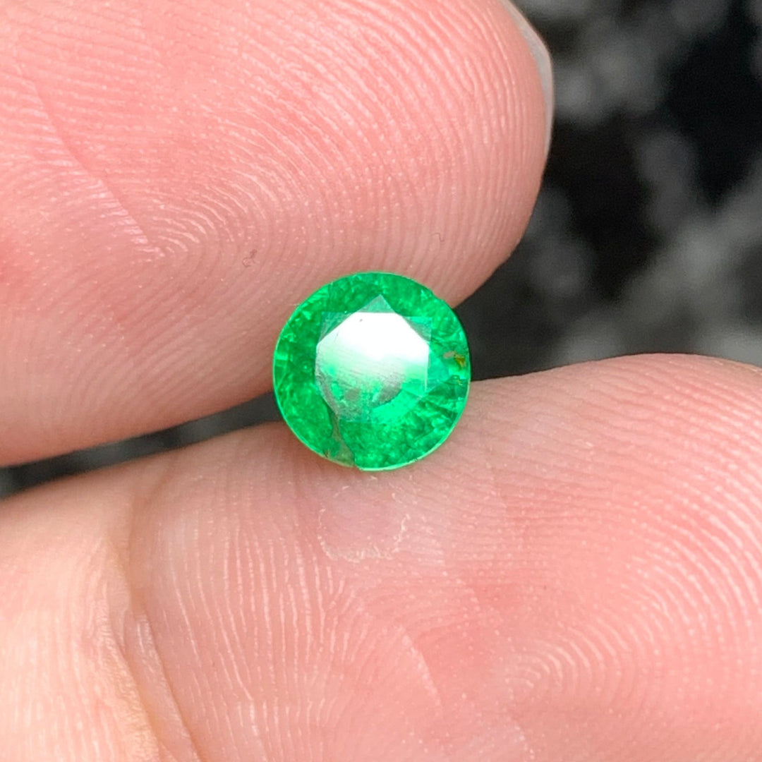 faceted emerald