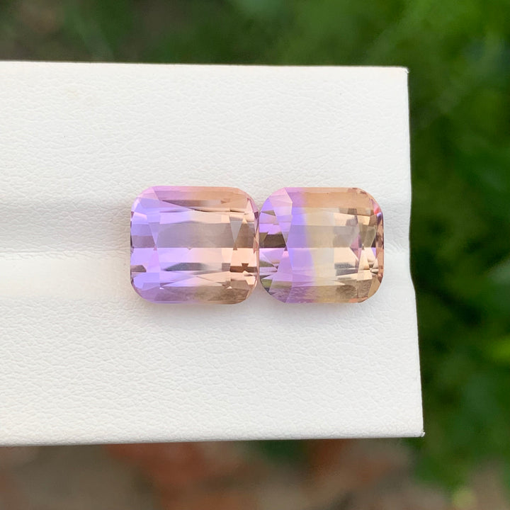 13.65 Carats Loose Cushion Shape Ametrine Pieces