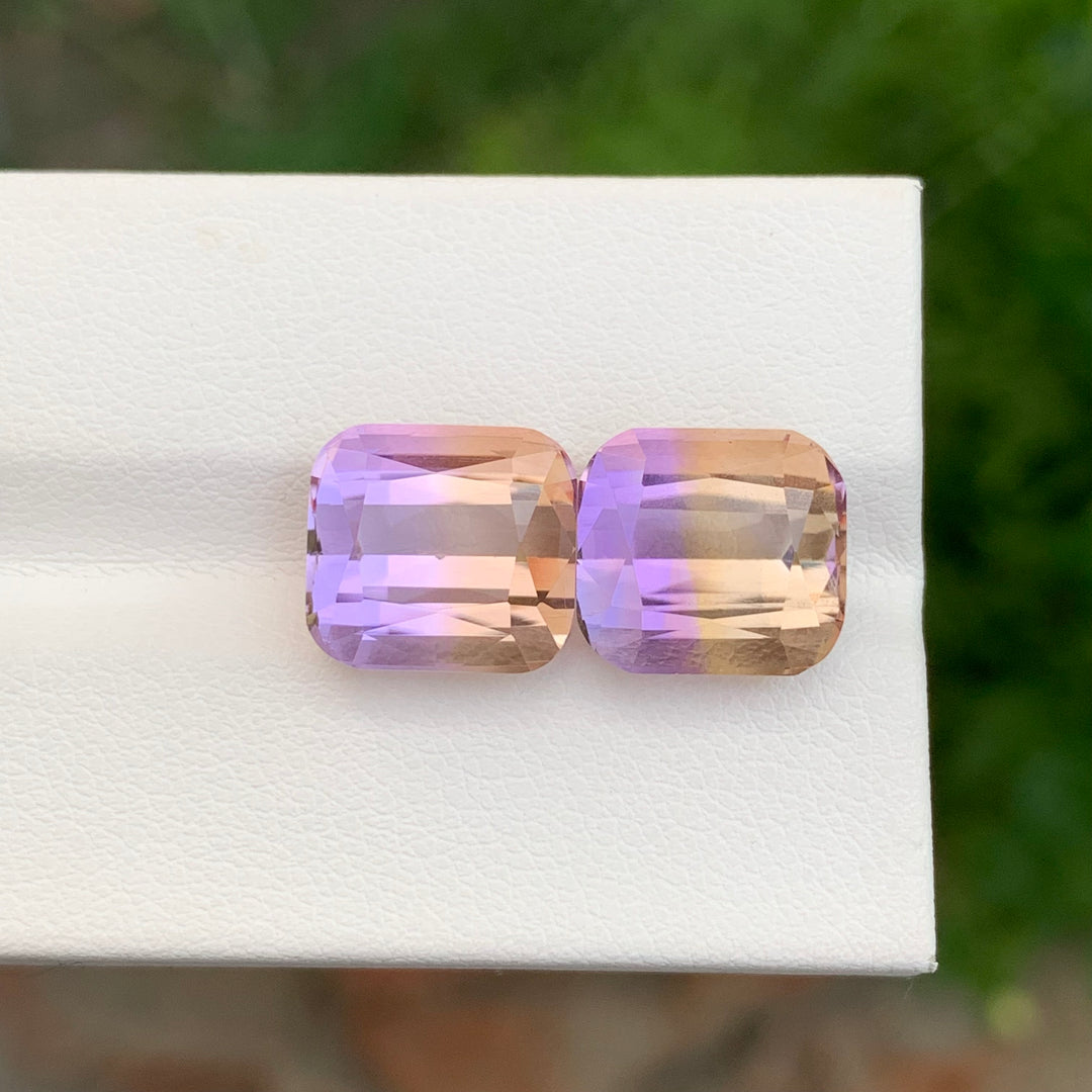 13.65 Carats Loose Cushion Shape Ametrine Pieces