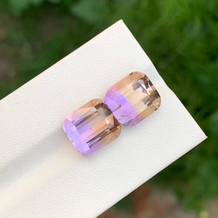 13.65 Carats Loose Cushion Shape Ametrine Pieces