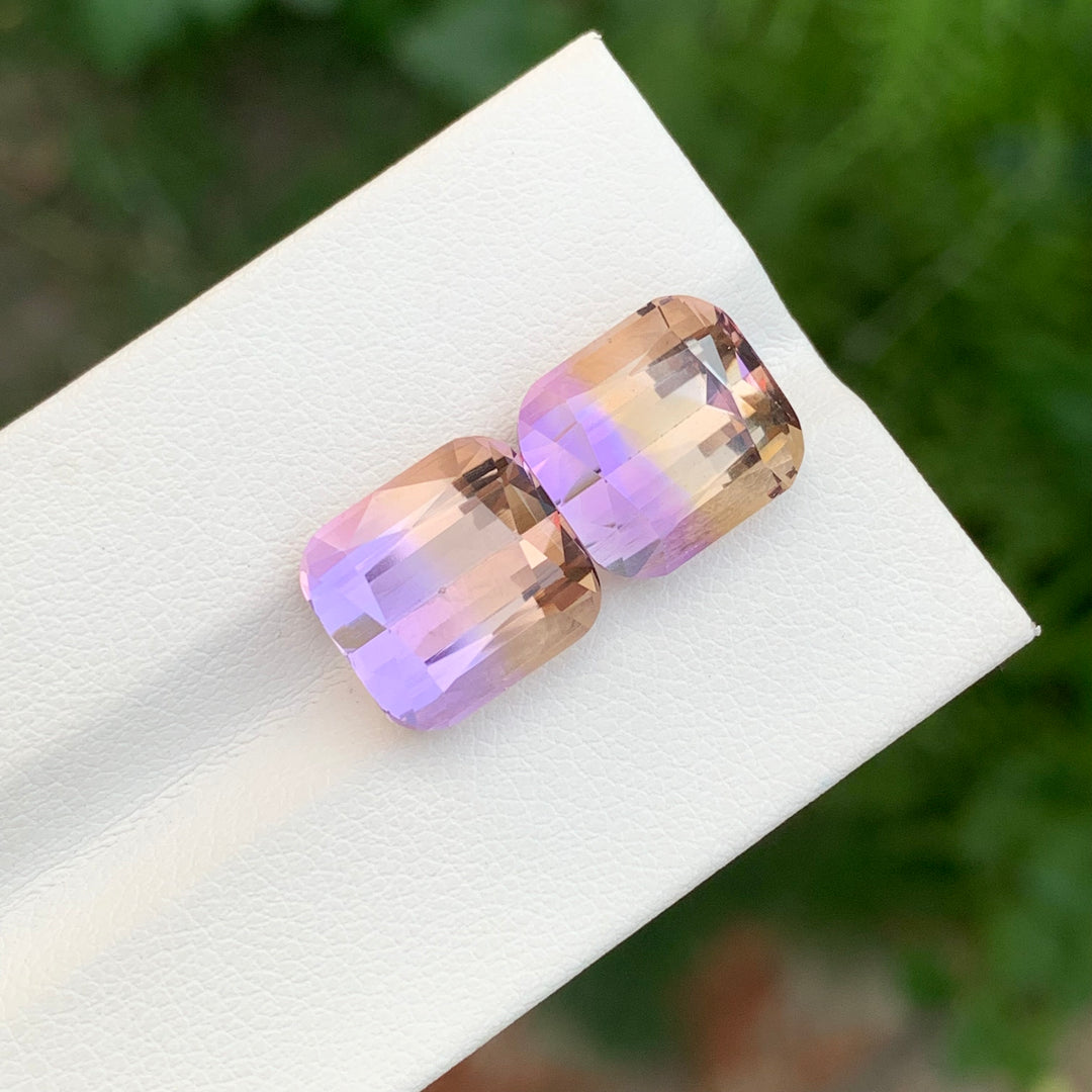 13.65 Carats Loose Cushion Shape Ametrine Pieces