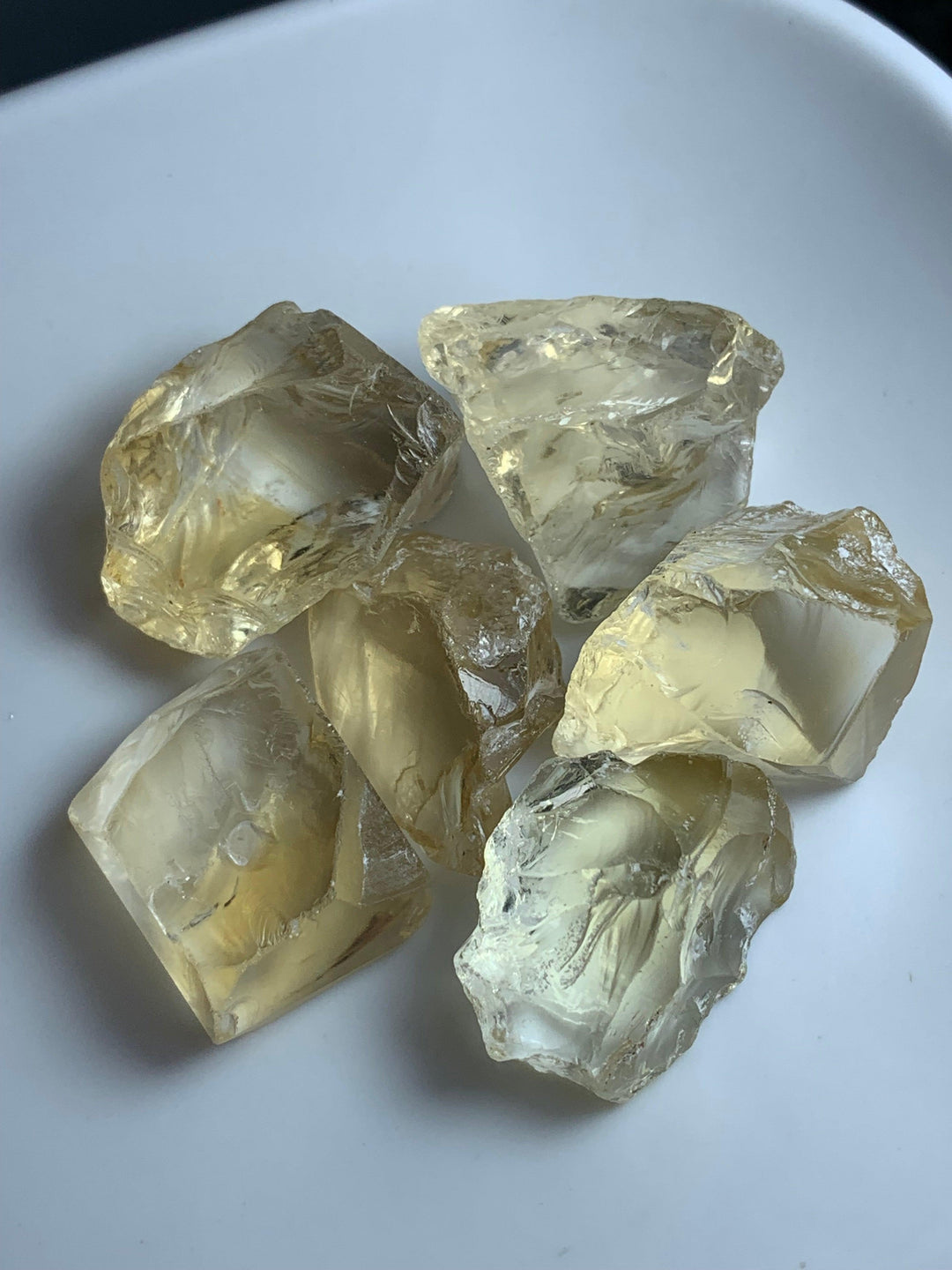 45.35 Grams Facet Rough Citrine Light Yellow