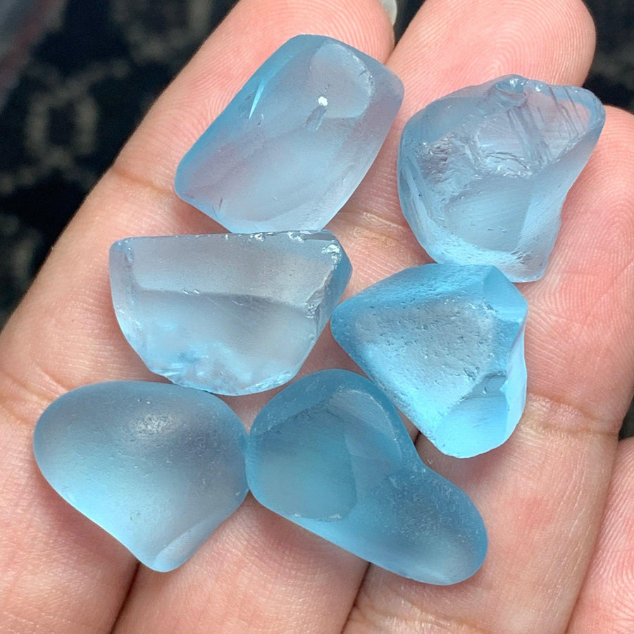 rough sky blue topaz