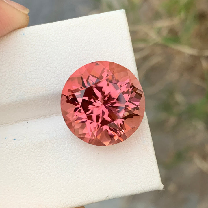 23.15 Carats Glamorous Loose Round Shape Pink Tourmaline Gemstone