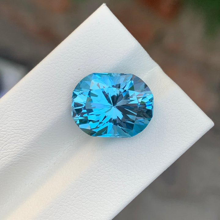 9.75 Carats Loose Sky Blue Topaz Fancy Cut