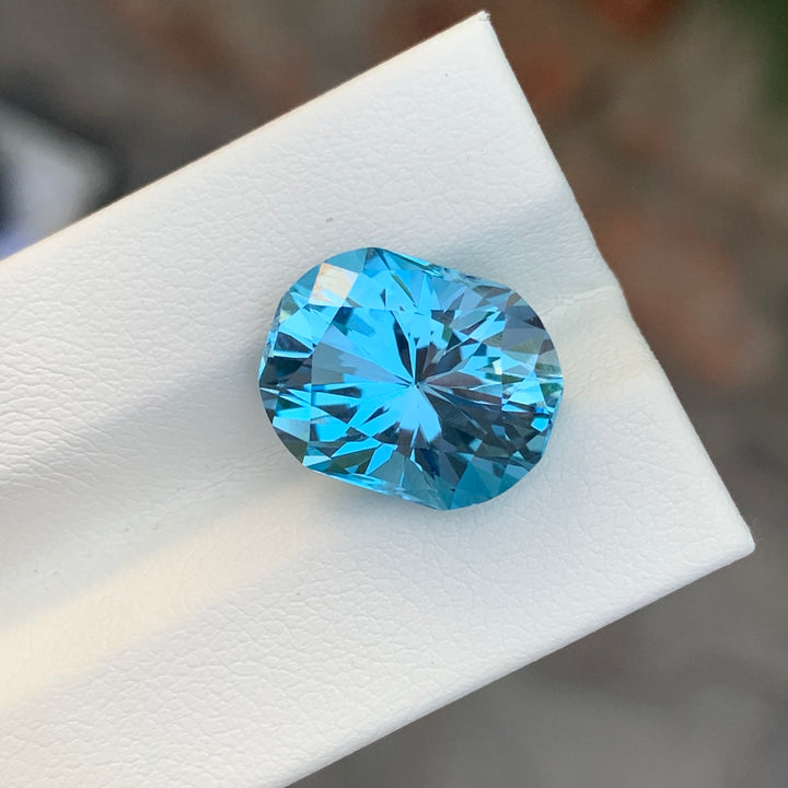 9.75 Carats Loose Sky Blue Topaz Fancy Cut