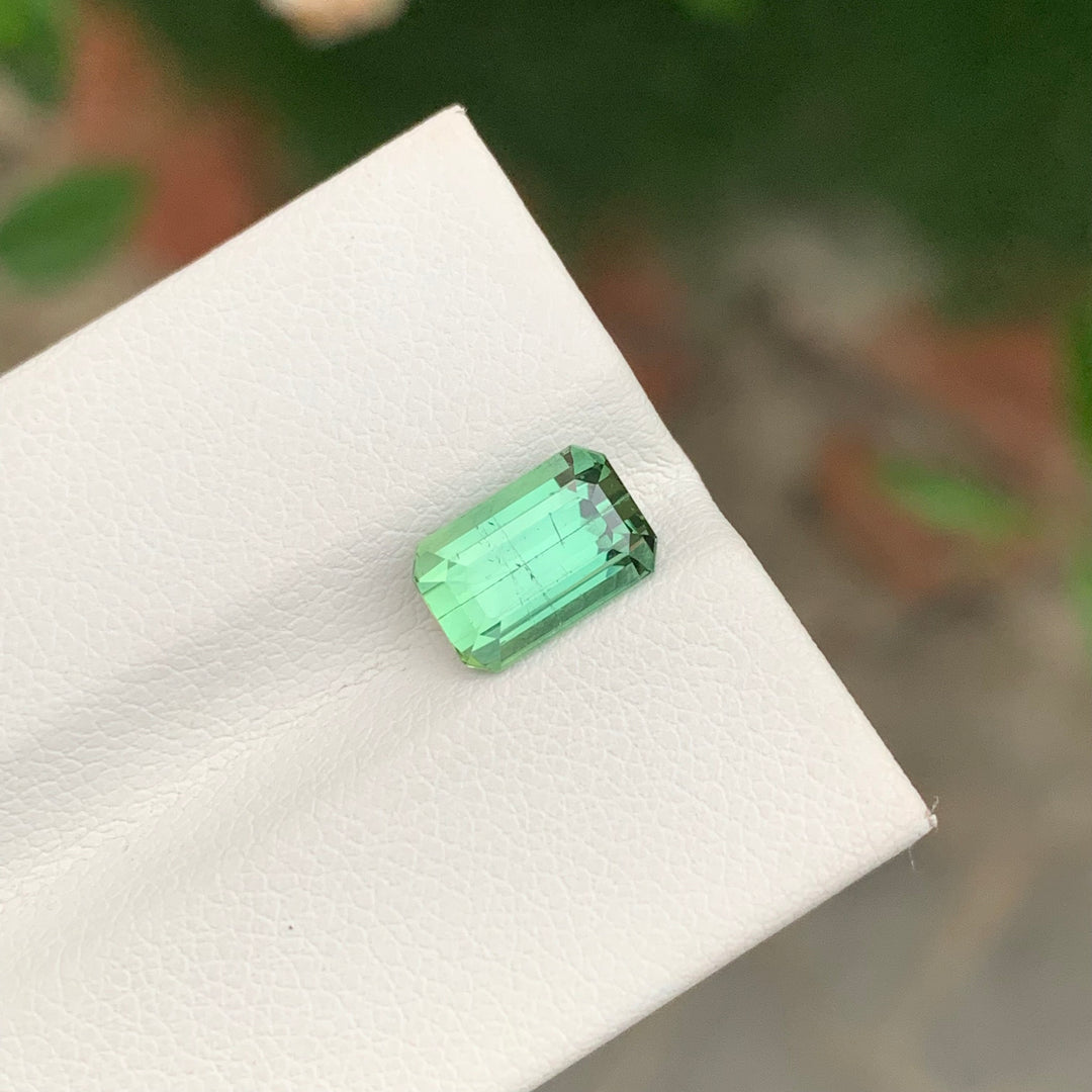 2.30 Carats Loose Tourmaline Emerald Shape Afghan Gemstone