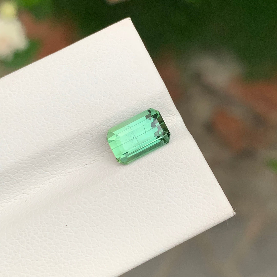 2.30 Carats Loose Tourmaline Emerald Shape Afghan Gemstone