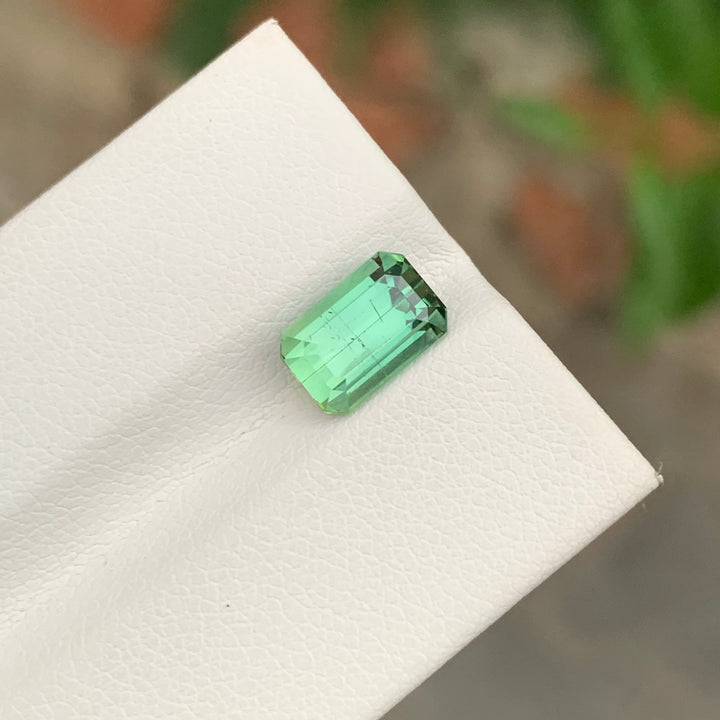 2.30 Carats Loose Tourmaline Emerald Shape Afghan Gemstone